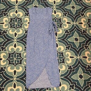 Ara Blue and White Patterned Dress